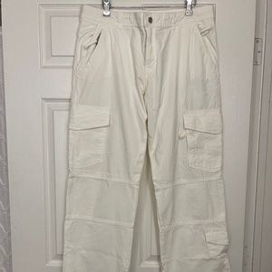 Zara White Cargo Pants